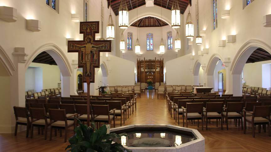 Interior view of Francis Chapel