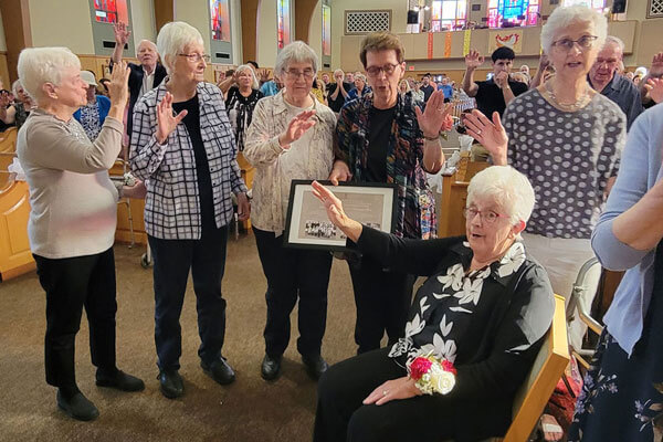 Sister Laurinda Honored at School’s 100th Anniversary Celebration